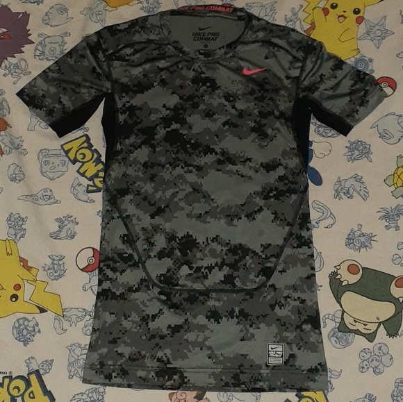Nike Shirts Nike Pro Combat Digital Camo Compression Jersey Shirt